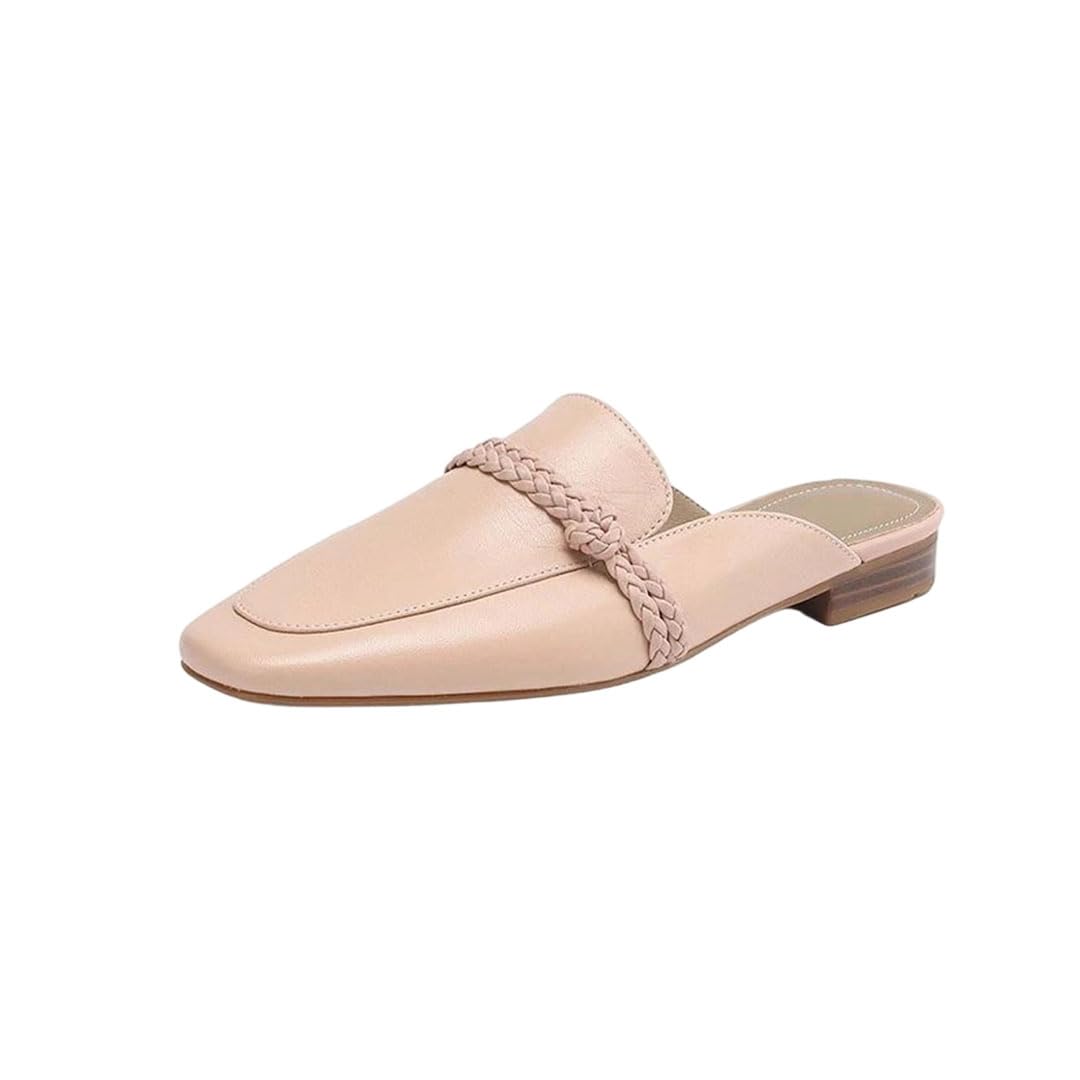 Women's Square-Toe Dress Mules with Modern Slide Design