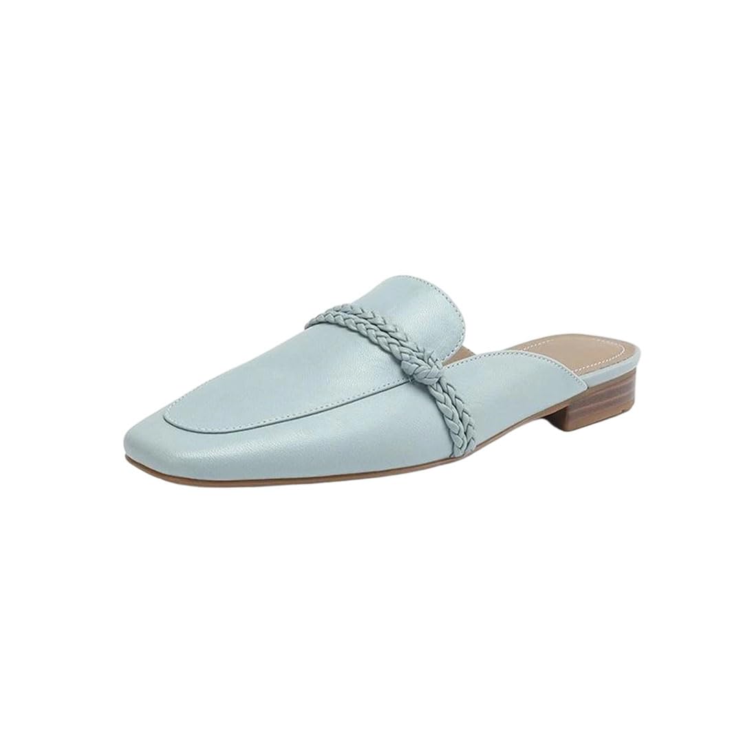 Women's Square-Toe Dress Mules with Modern Slide Design