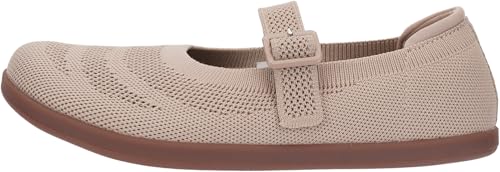 WHITIN Women's Barefoot Mary Jane Flats + Wide Toe Box + Zero Drop Sole + Adjustable Straps