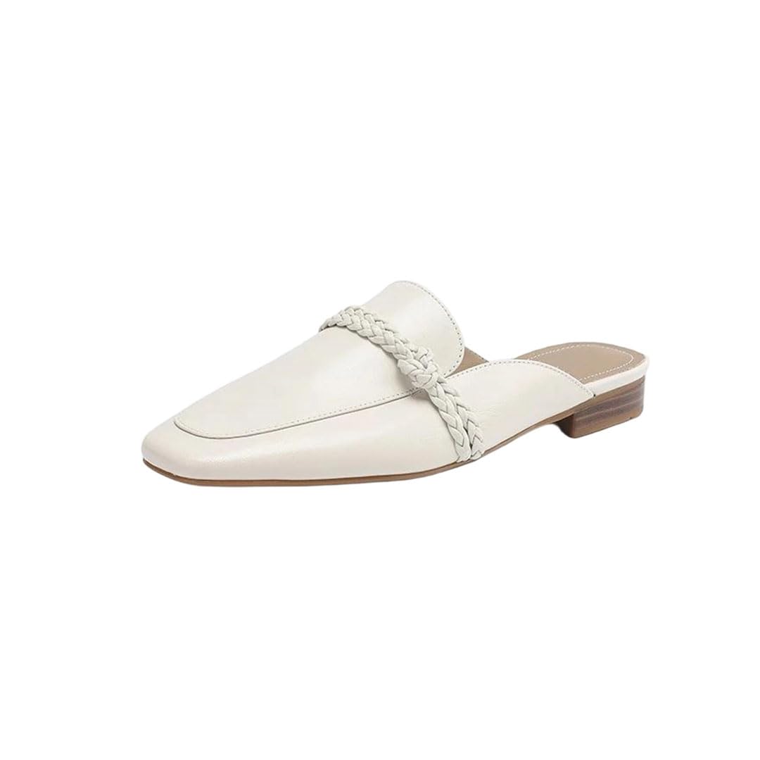 Women's Square-Toe Dress Mules with Modern Slide Design