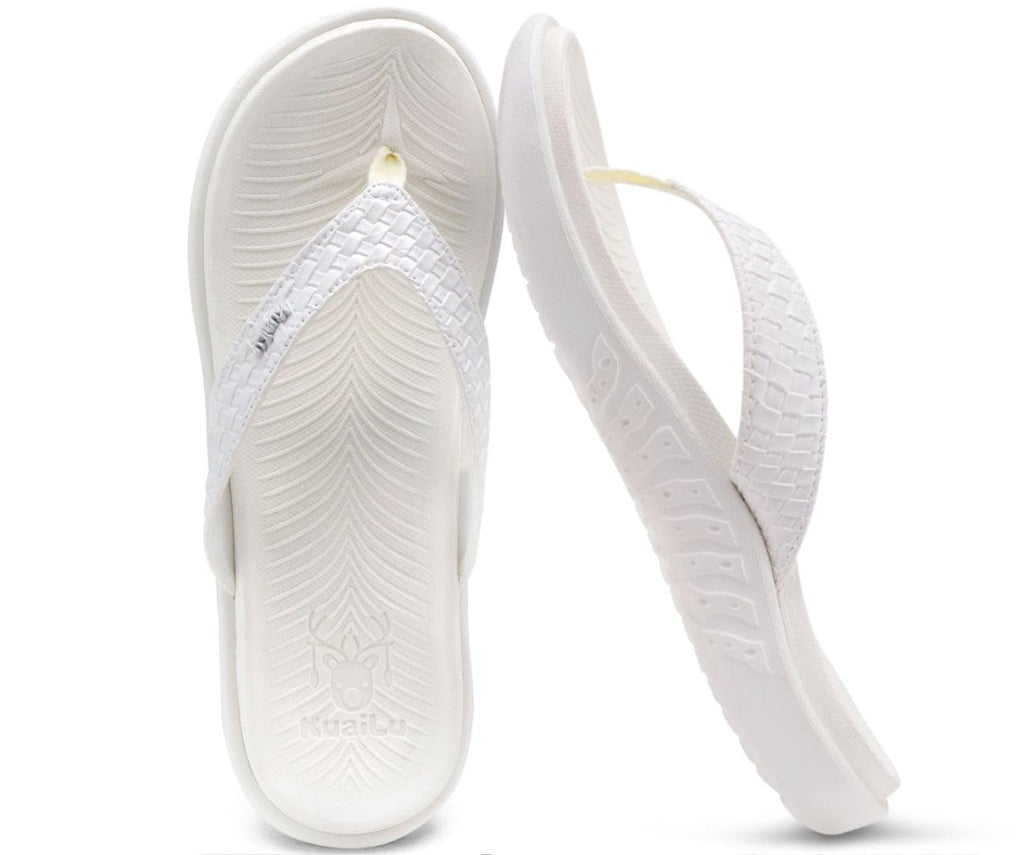 KuaiLu Womens Flip Flops Ladies Yoga Mat Comfortable Walking Thong Sandals With Plantar Fasciitis Arch Support Slip On Indoor Outdoor For Summer