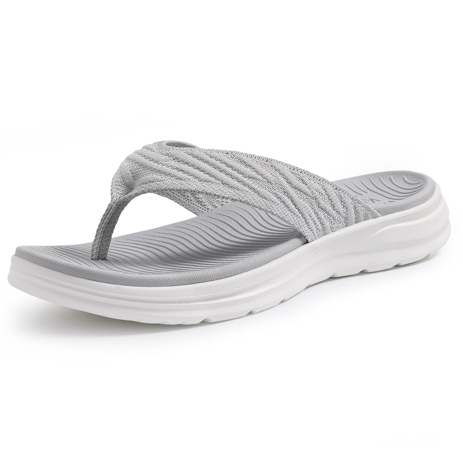 KIDMI Women's Cushioned Arch-Support Thong Sandals