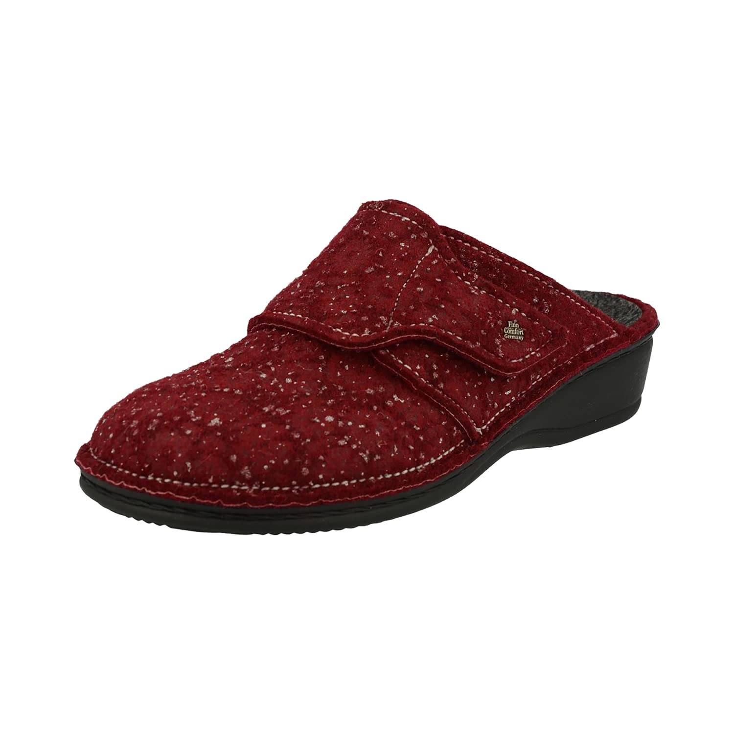 Finn Comfort Women's Andermatt Bordeaux Floral Clogs