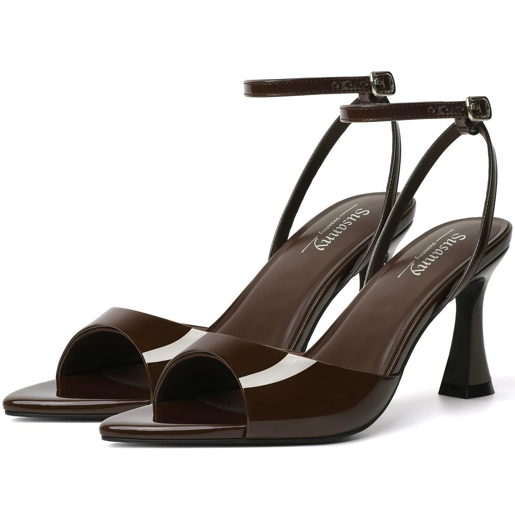 Susanny Women's Pointed-Toe Strappy Block-Heel Sandals