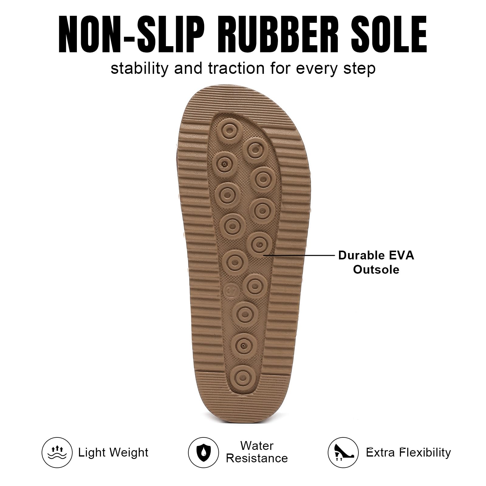 BiuYorBTY Suede Platform Sandals Women, Cork Footbed Espadrille Wedge Lady, Open Toe Chunky Mules, Summer Beach Slip On Shoes, Casual Comfort Slippers, Outdoor Footwear Slides