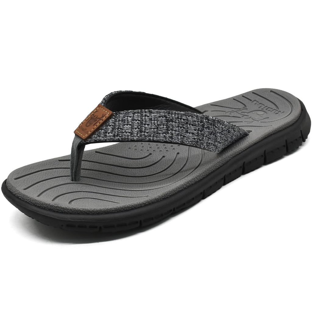 KuaiLu Womens Casual Flip Flops with Comfortable Arch Support Yoga Mat Summer Beach Walking Thong Cushion Sandals Lightweight Flats Non-Slip Shoes Indoor Outdoor