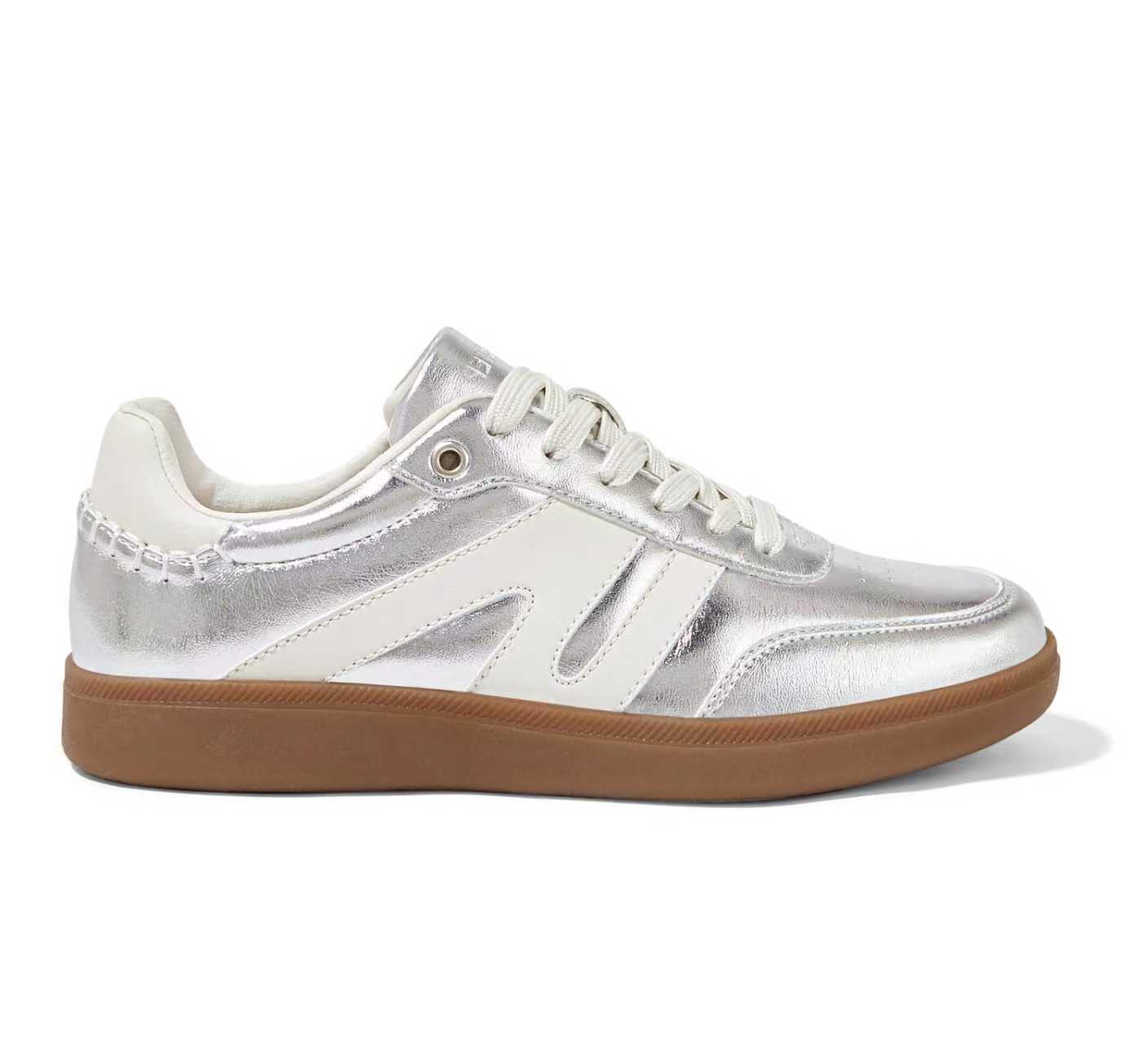 LUCKY STEP Women's Retro Leather Gum-Sole Sneakers