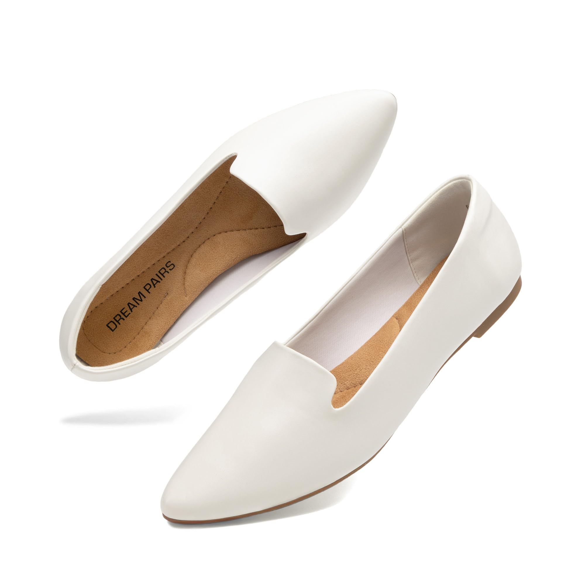 DREAM PAIRS Women's Pointed Toe Slip-On Dressy Flat Shoes Comfortable Business Casual Dress Shoes for Office Work