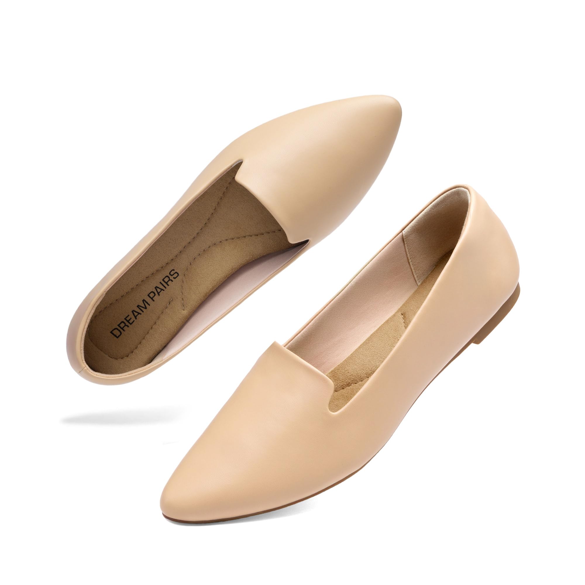 DREAM PAIRS Women's Pointed Toe Slip-On Dressy Flat Shoes Comfortable Business Casual Dress Shoes for Office Work