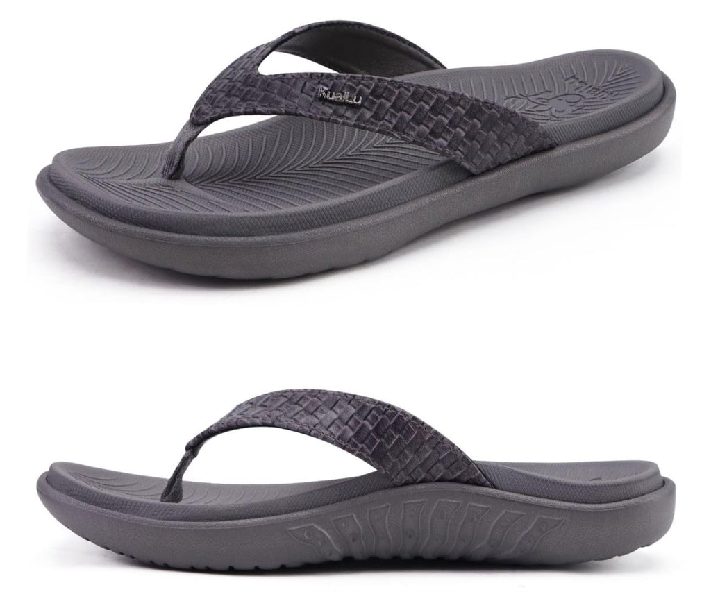 KuaiLu Womens Flip Flops Ladies Yoga Mat Comfortable Walking Thong Sandals With Plantar Fasciitis Arch Support Slip On Indoor Outdoor For Summer