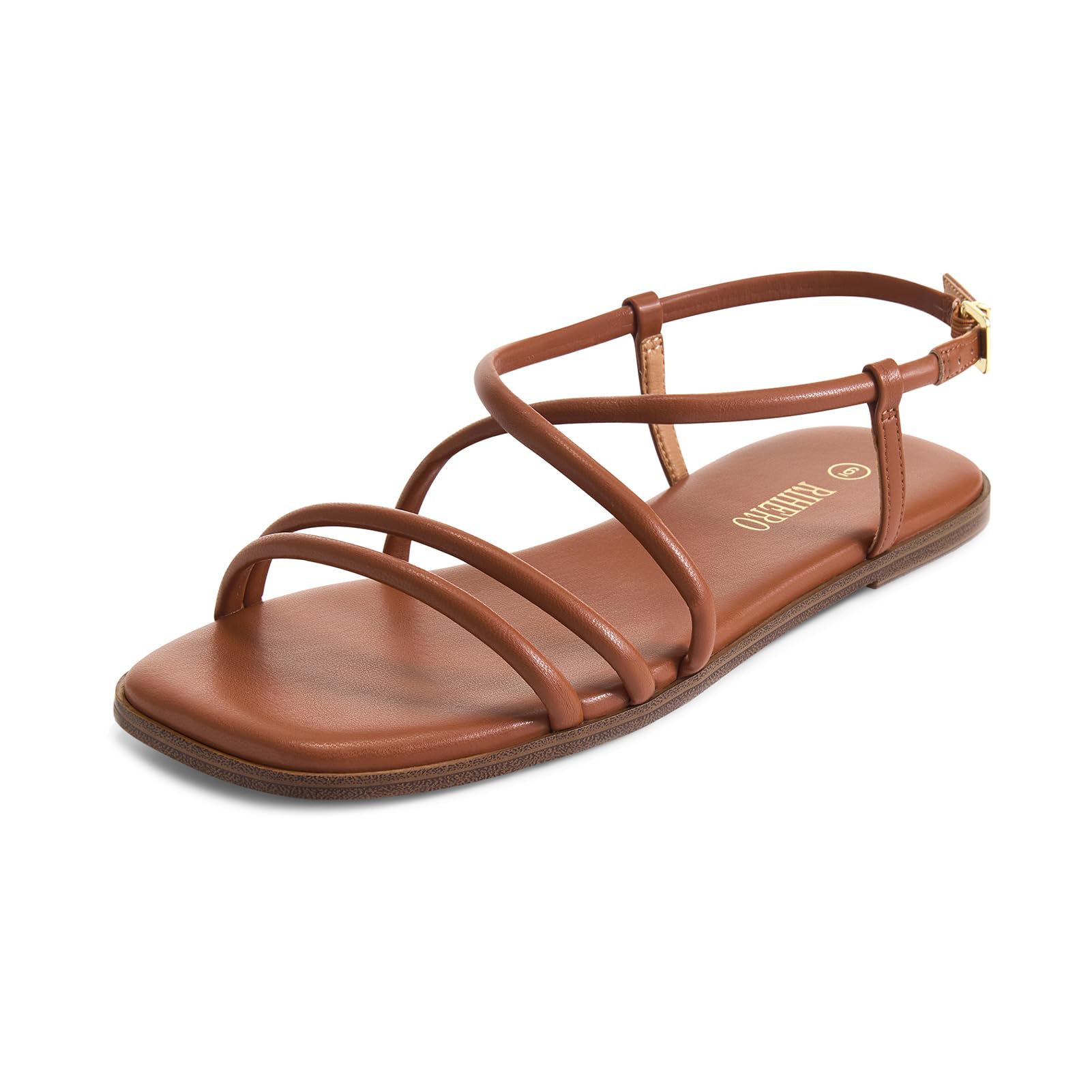 Rihero Women's Lace-Up Strappy Flat Summer Sandals