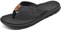 KuaiLu Womens Casual Flip Flops with Comfortable Arch Support Yoga Mat Summer Beach Walking Thong Cushion Sandals Lightweight Flats Non-Slip Shoes Indoor Outdoor