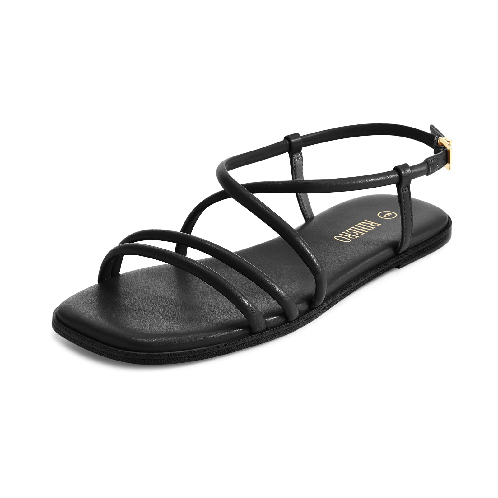 Rihero Women's Lace-Up Strappy Flat Summer Sandals