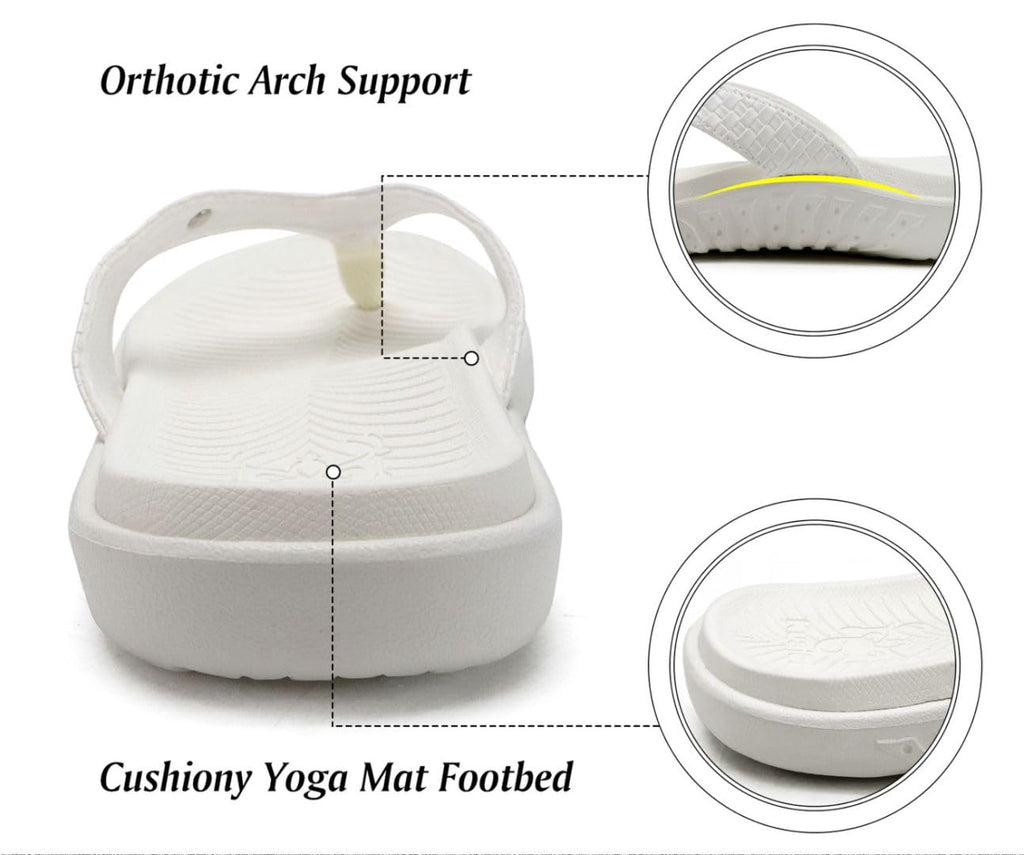 KuaiLu Womens Flip Flops Ladies Yoga Mat Comfortable Walking Thong Sandals With Plantar Fasciitis Arch Support Slip On Indoor Outdoor For Summer