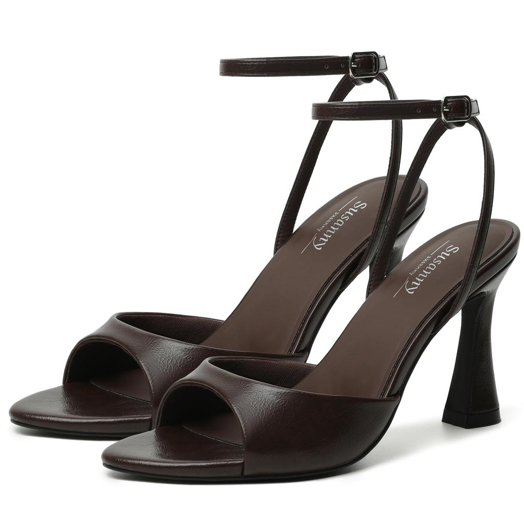 Susanny Women's Pointed-Toe Strappy Block-Heel Sandals