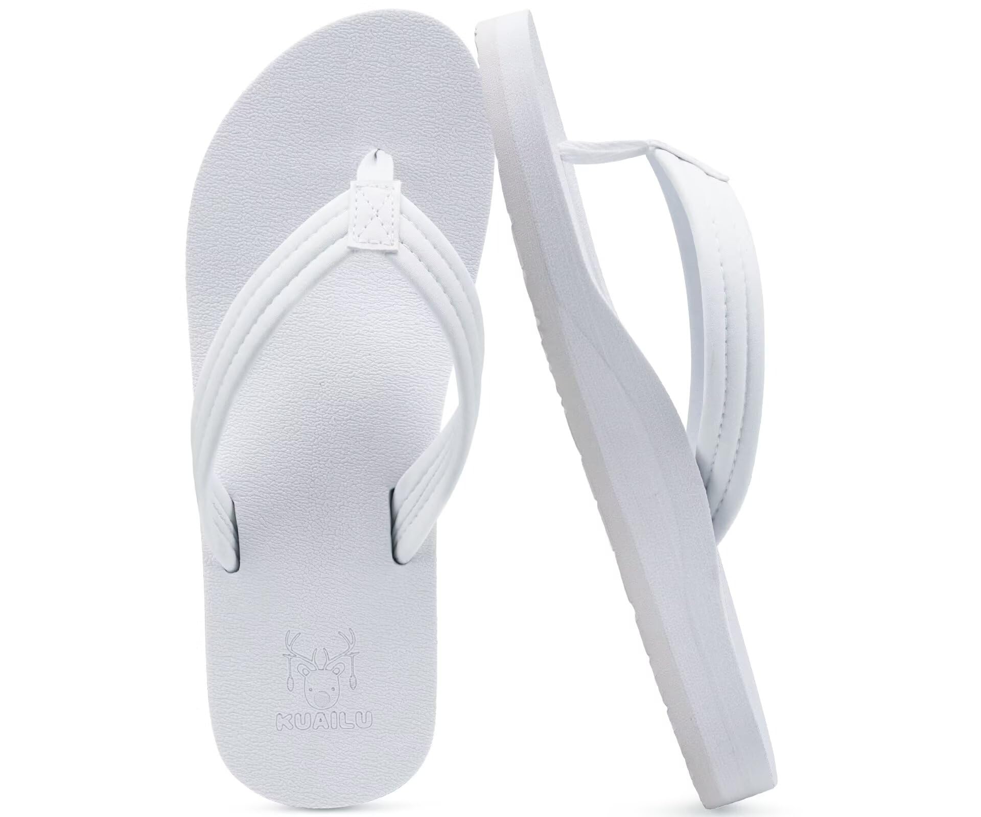 KuaiLu Women's Lightweight Arch-Support Thong Sandals