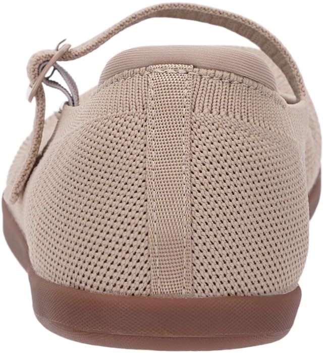 WHITIN Women's Barefoot Mary Jane Flats + Wide Toe Box + Zero Drop Sole + Adjustable Straps