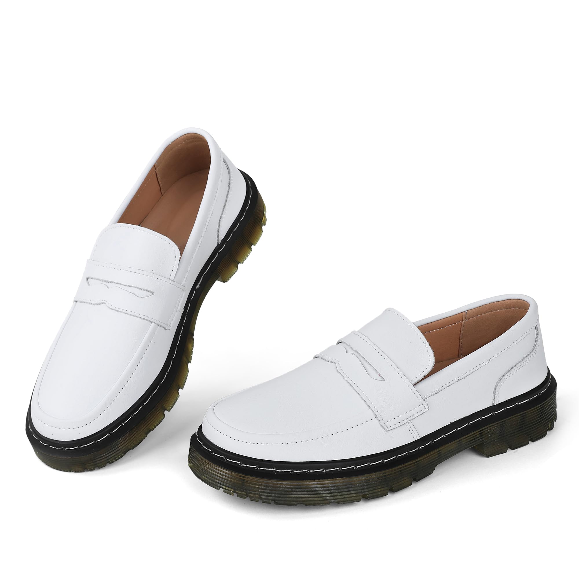CLAKBLRG Women's Classic Penny Driving Loafers