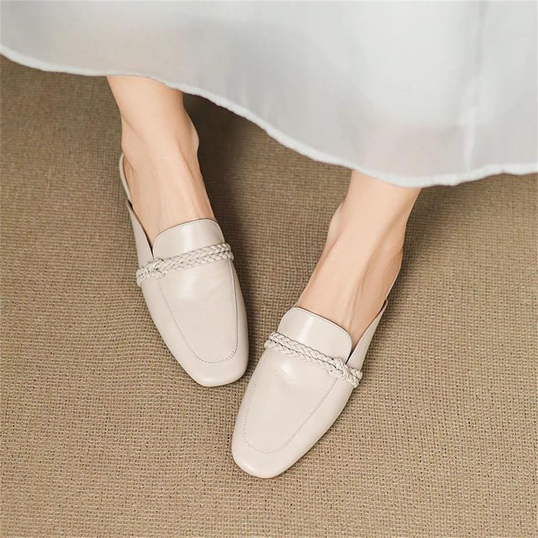 Women's Square-Toe Dress Mules with Modern Slide Design