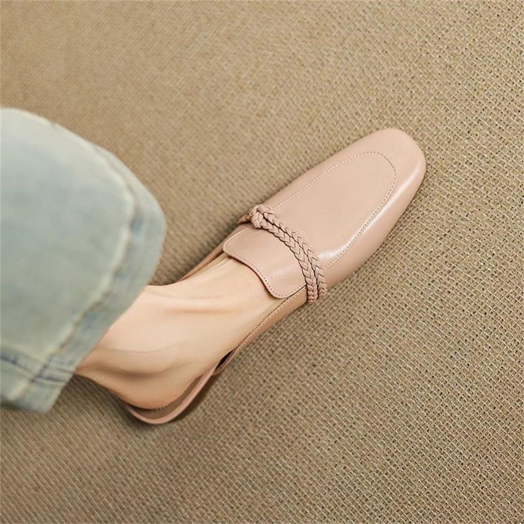 Women's Square-Toe Dress Mules with Modern Slide Design