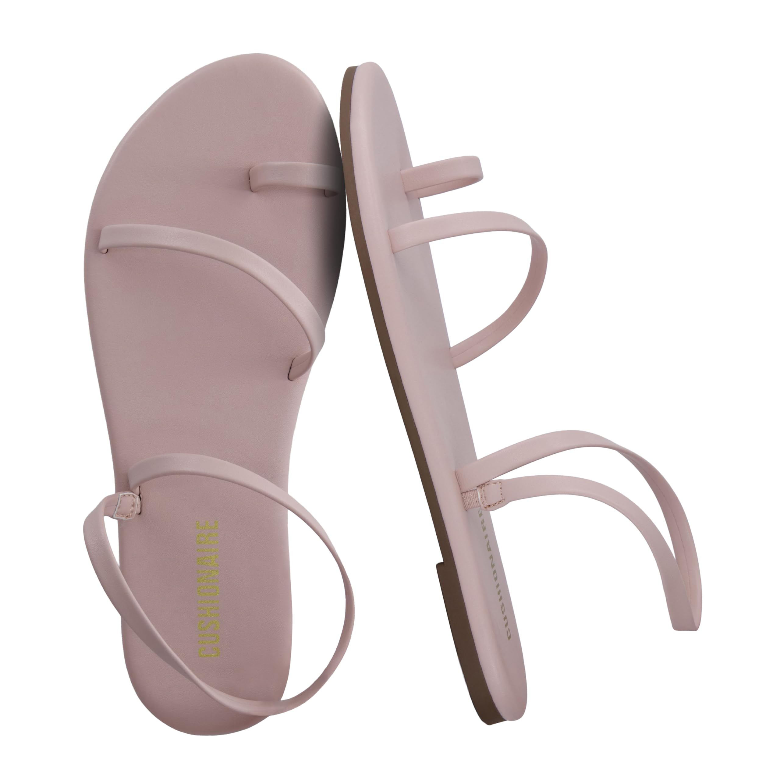 CUSHIONAIRE Women's CHAI Memory Foam Strappy Sandals