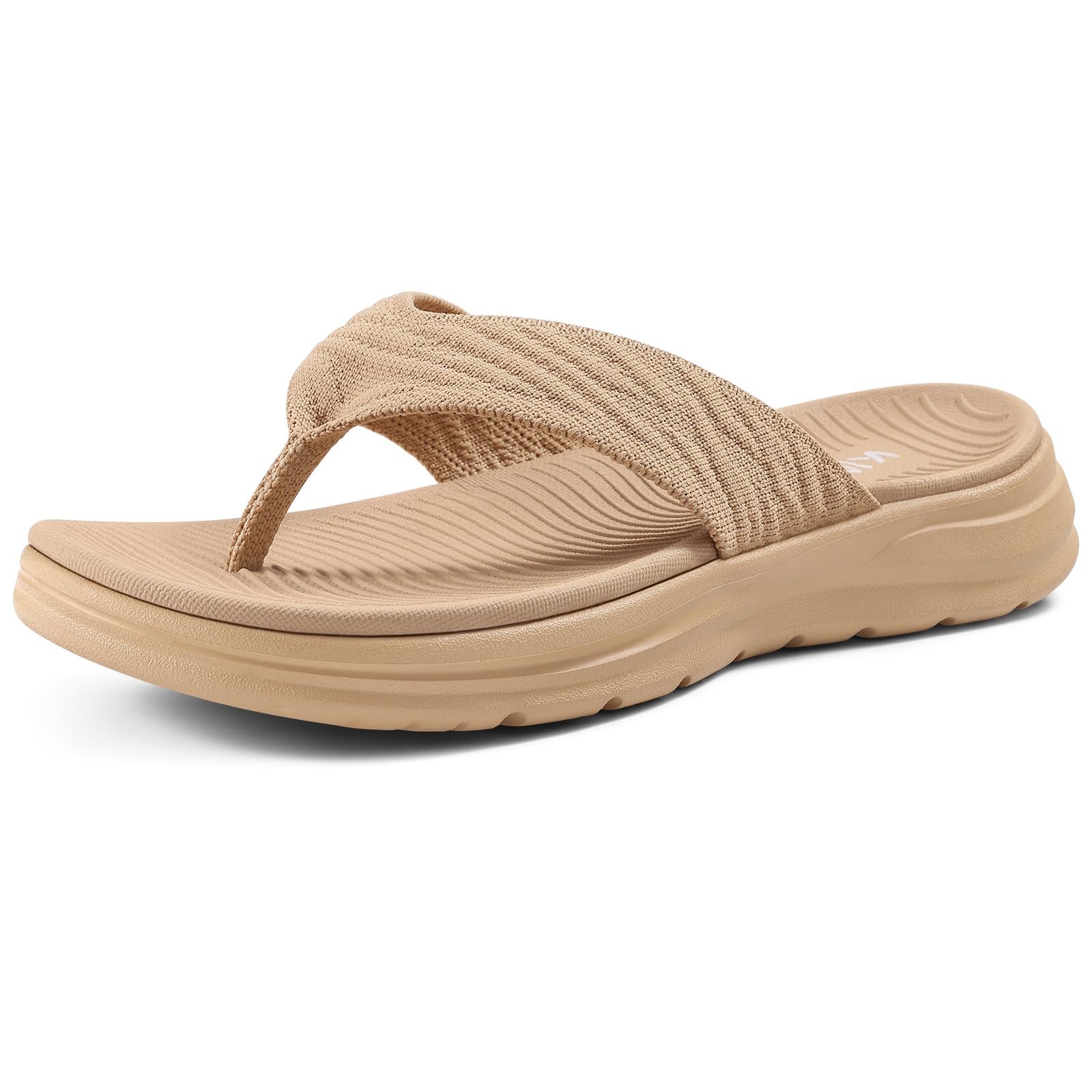 KIDMI Women's Cushioned Arch-Support Thong Sandals