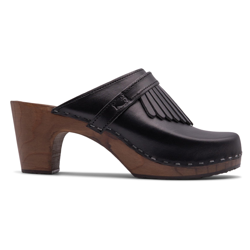 Sandgrens Women's Handmade Swedish High-Rise Mule Clogs