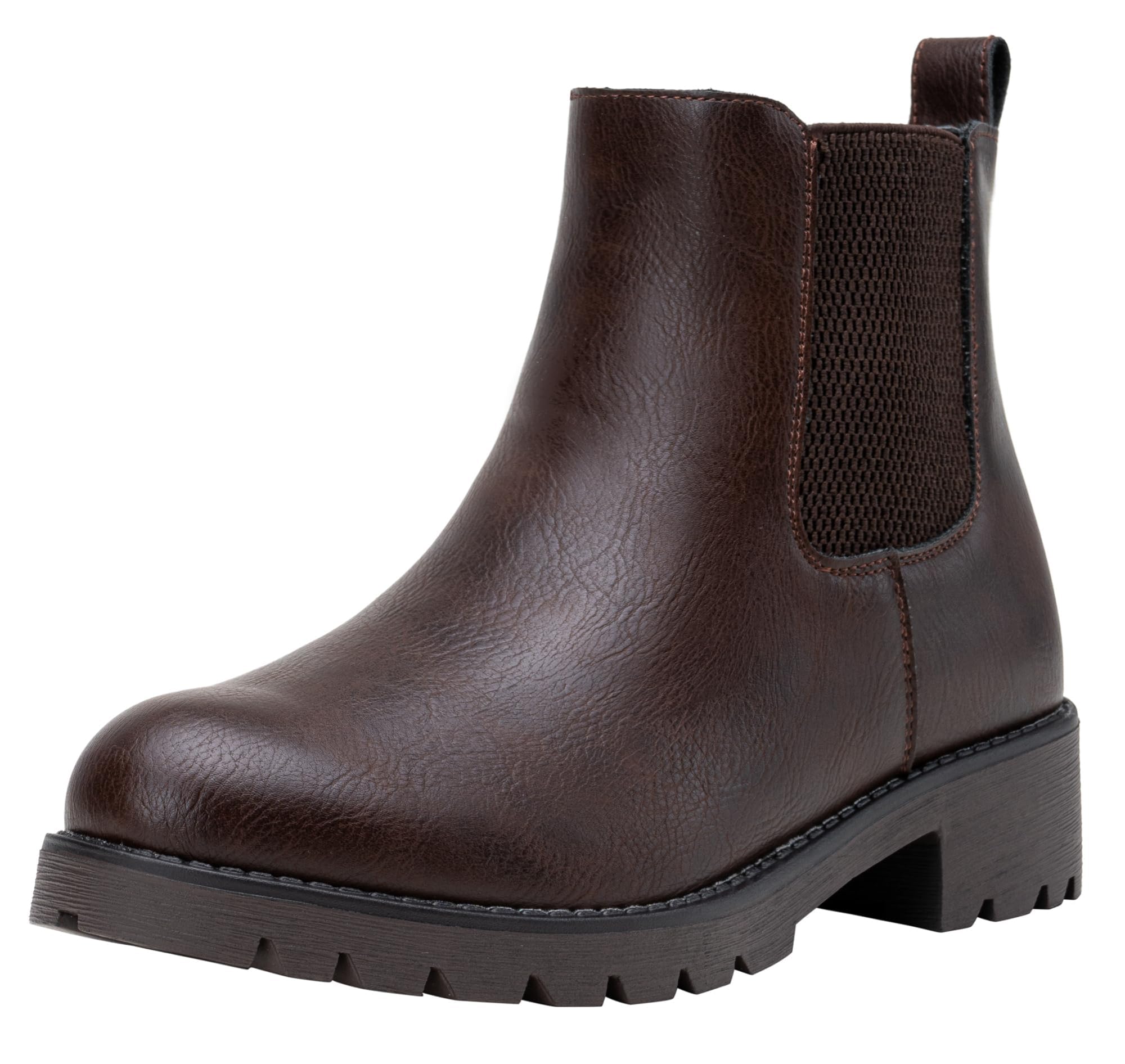 Vepose Women's 9607 Pull-On Chelsea Ankle Boots