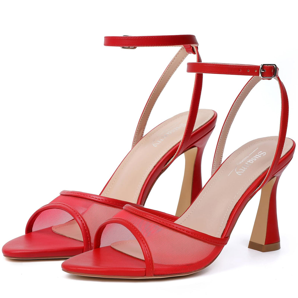 Susanny Women's Pointed-Toe Strappy Block-Heel Sandals
