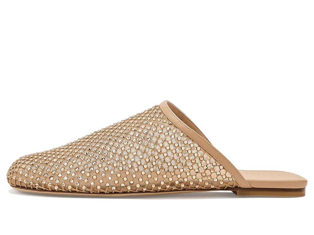 Stuart Weitzman Womens Bareitall Shine Mule