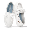 Project Cloud Canvas Sneakers for Women - Memory Foam Slip On Shoes Women Footwear - Lightweight and Non Slip Fashion Sneakers (Seasalt, Whit, 8.5) White