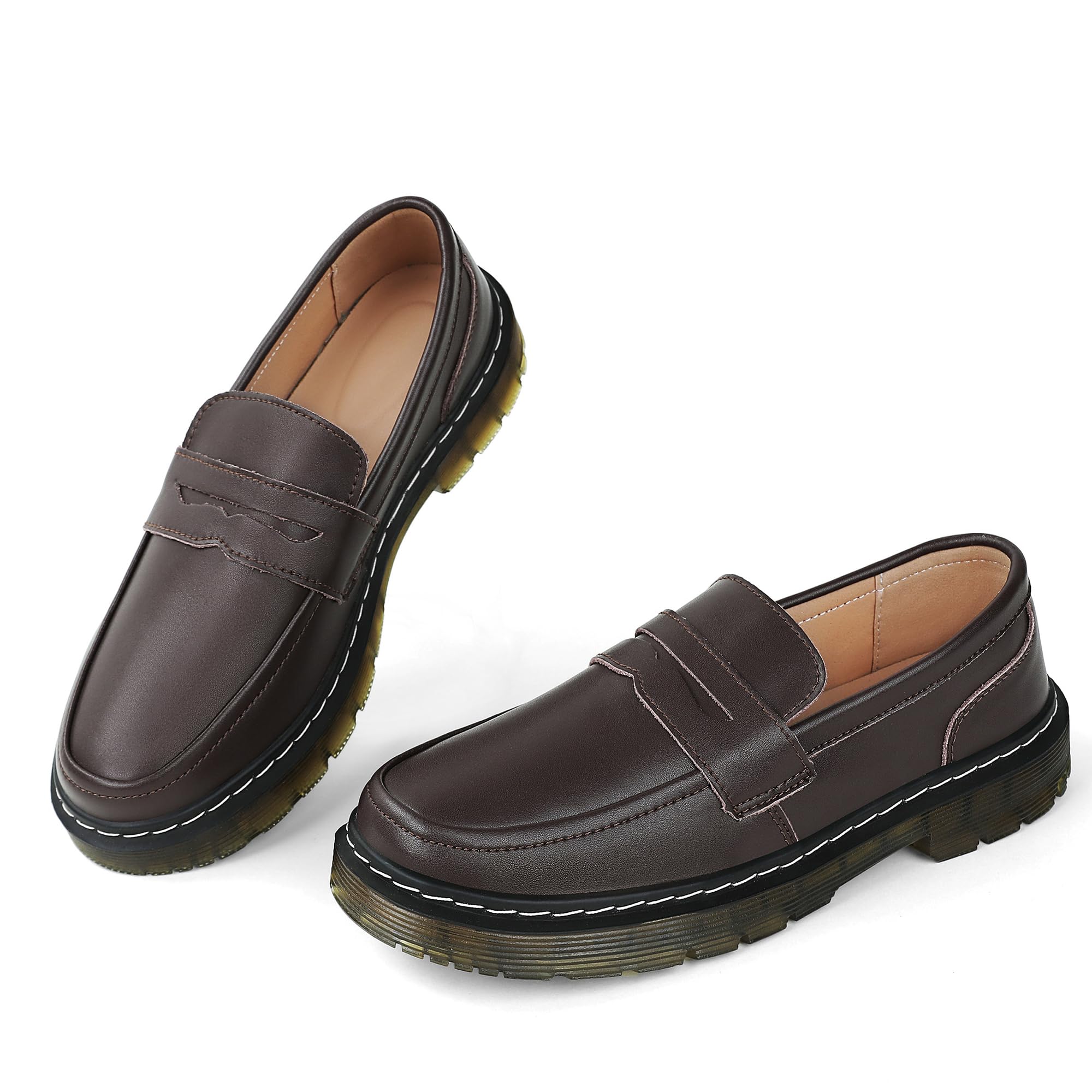 CLAKBLRG Women's Classic Penny Driving Loafers