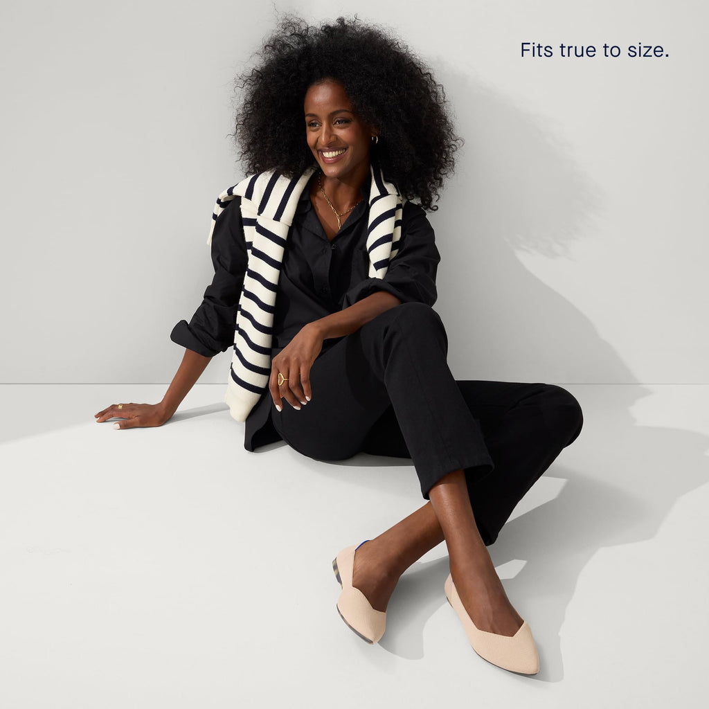 Rothy's The Point II, Pointed-Toe Women's Slip-On Ballet Flat with Cushioned Insole, Sustainable & Machine Washable