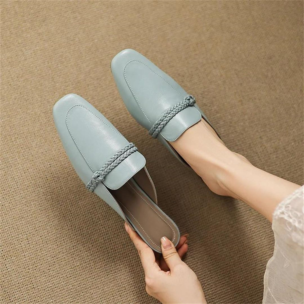Women's Square-Toe Dress Mules with Modern Slide Design