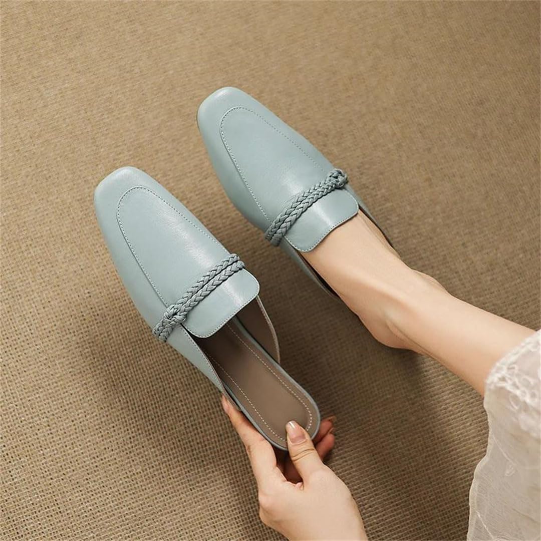 Women's Square-Toe Dress Mules with Modern Slide Design