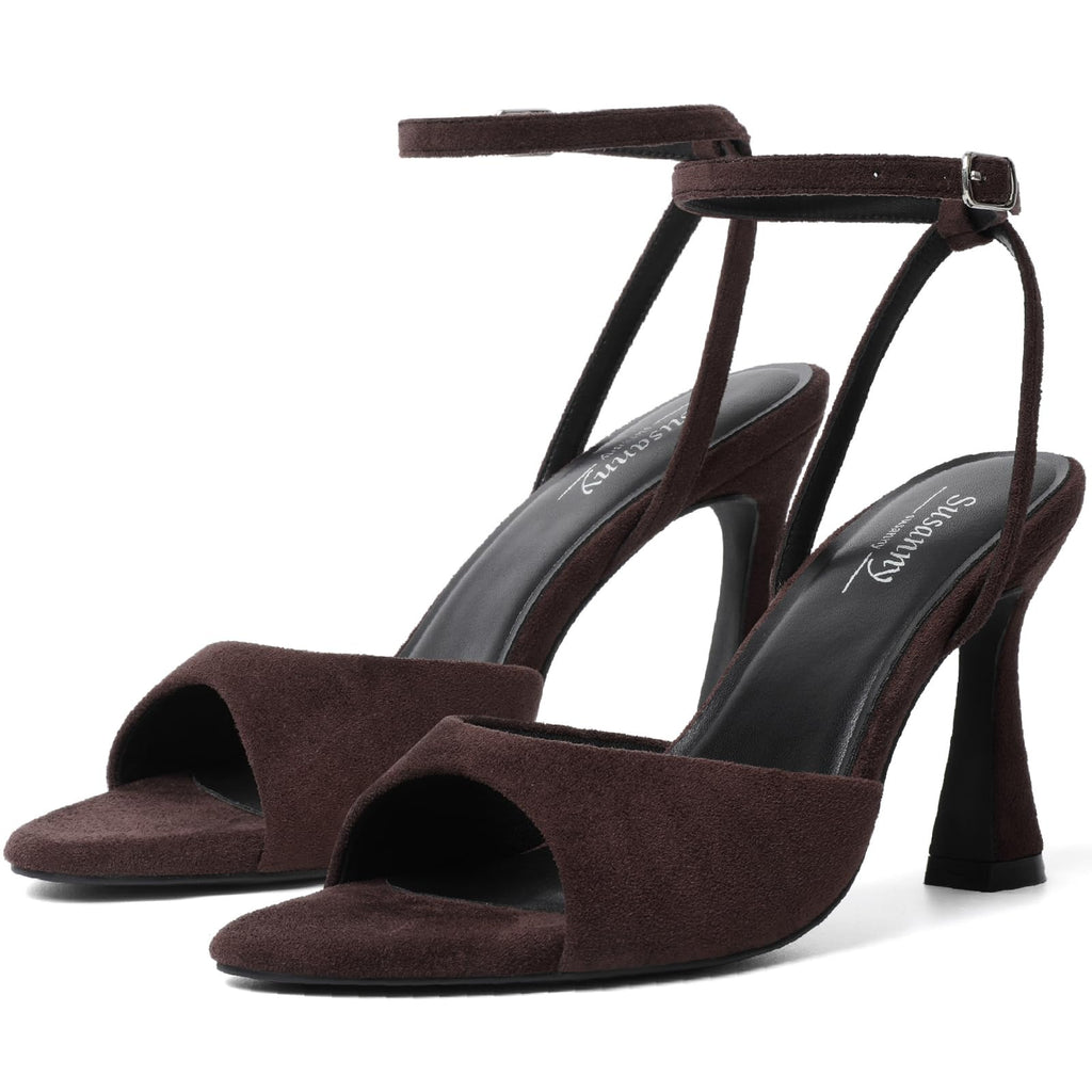 Susanny Women's Pointed-Toe Strappy Block-Heel Sandals