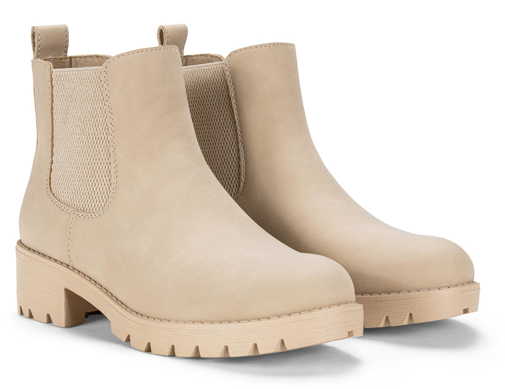 Vepose Women's 9607 Pull-On Chelsea Ankle Boots