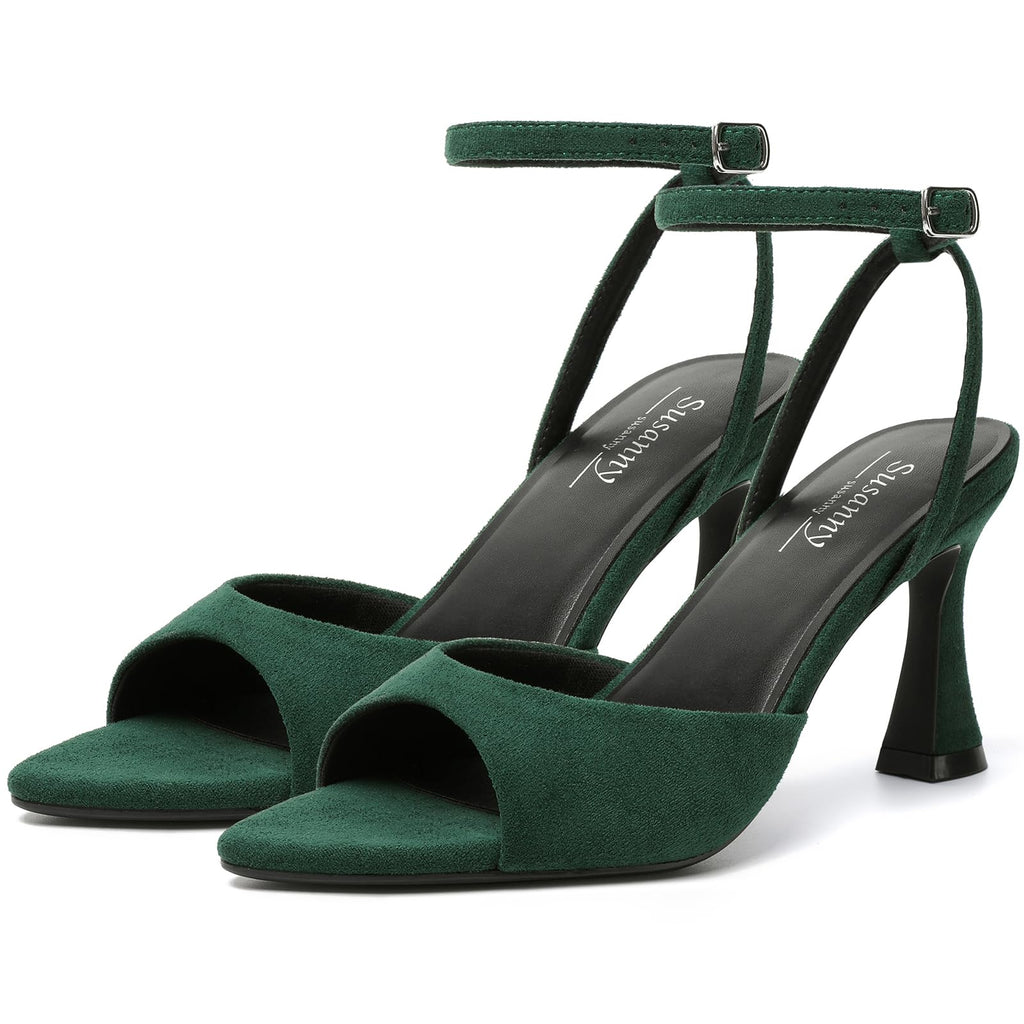 Susanny Women's Pointed-Toe Strappy Block-Heel Sandals