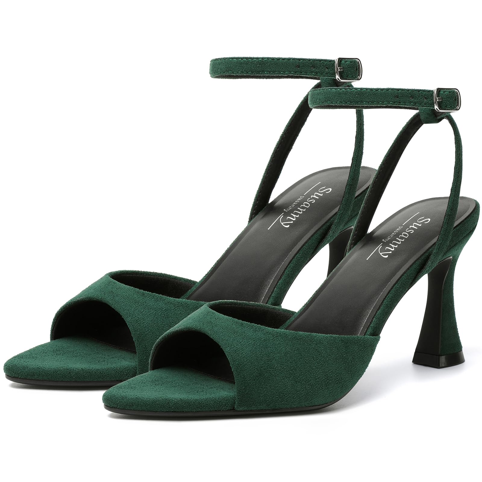 Susanny Women's Pointed-Toe Strappy Block-Heel Sandals