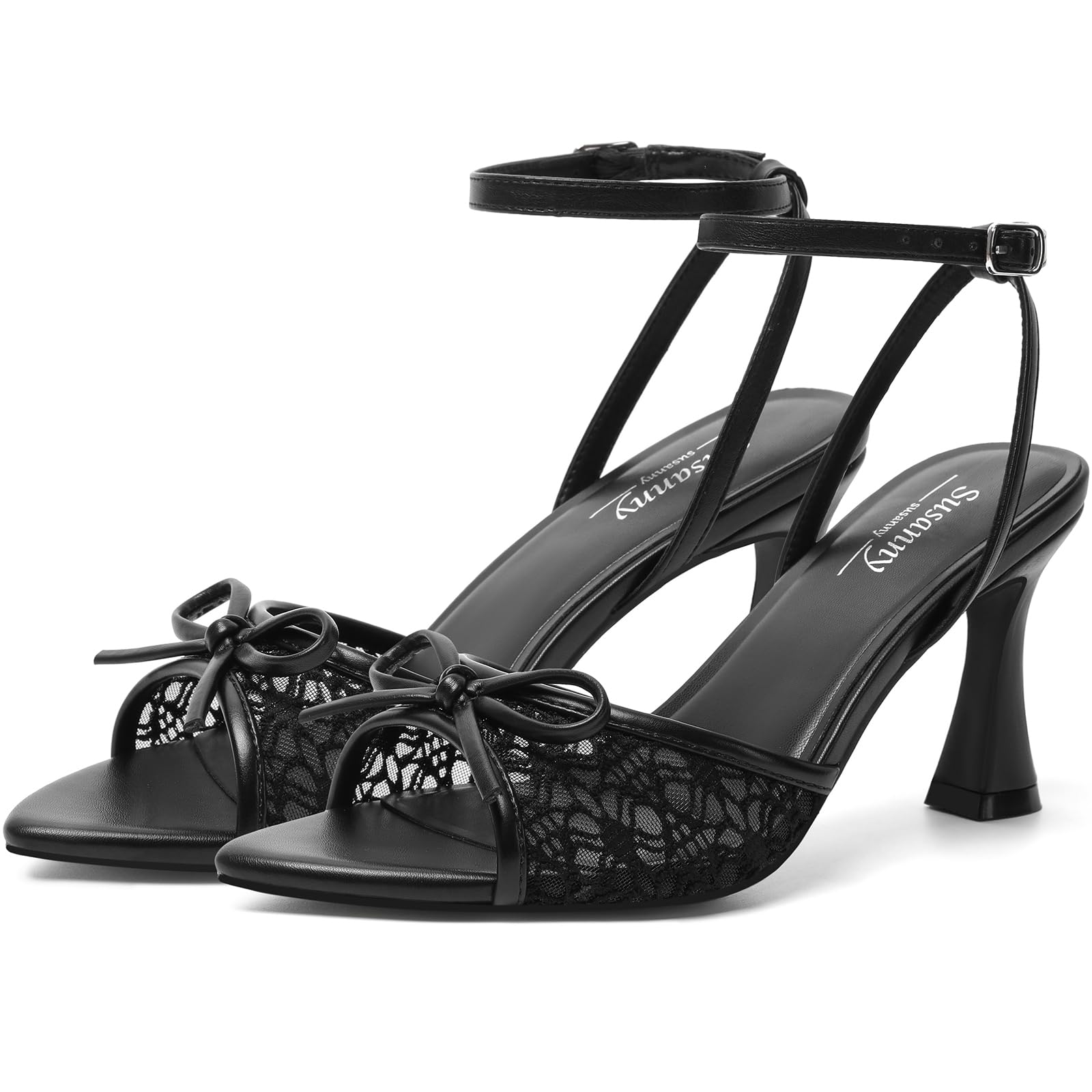 Susanny Women's Pointed-Toe Strappy Block-Heel Sandals
