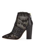 Valentino Garavani Women's Fusion Lace Pointed-Toe Booties
