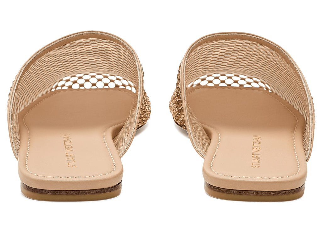 Stuart Weitzman Womens Bareitall Shine Mule