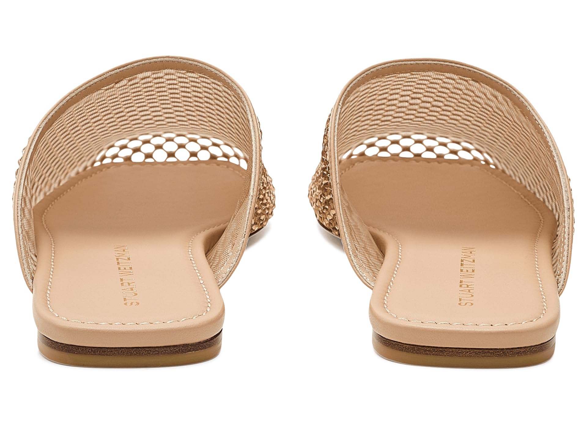 Stuart Weitzman Womens Bareitall Shine Mule