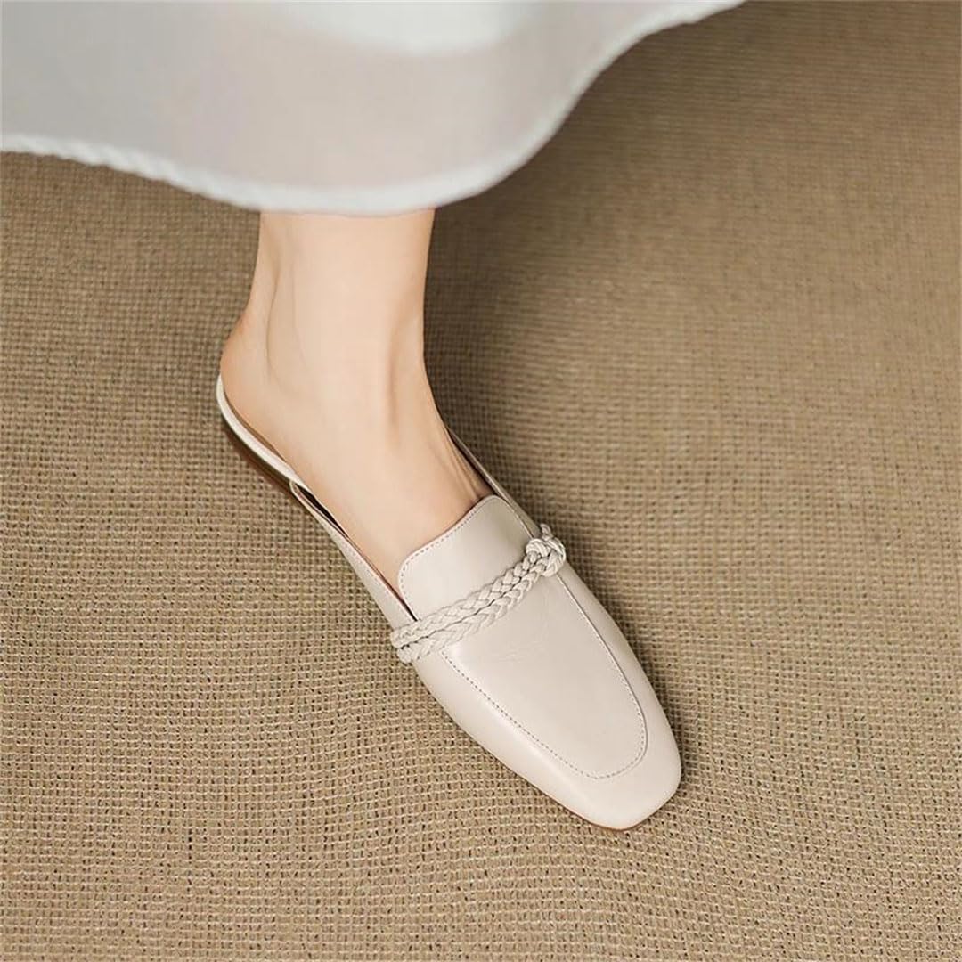 Women's Square-Toe Dress Mules with Modern Slide Design