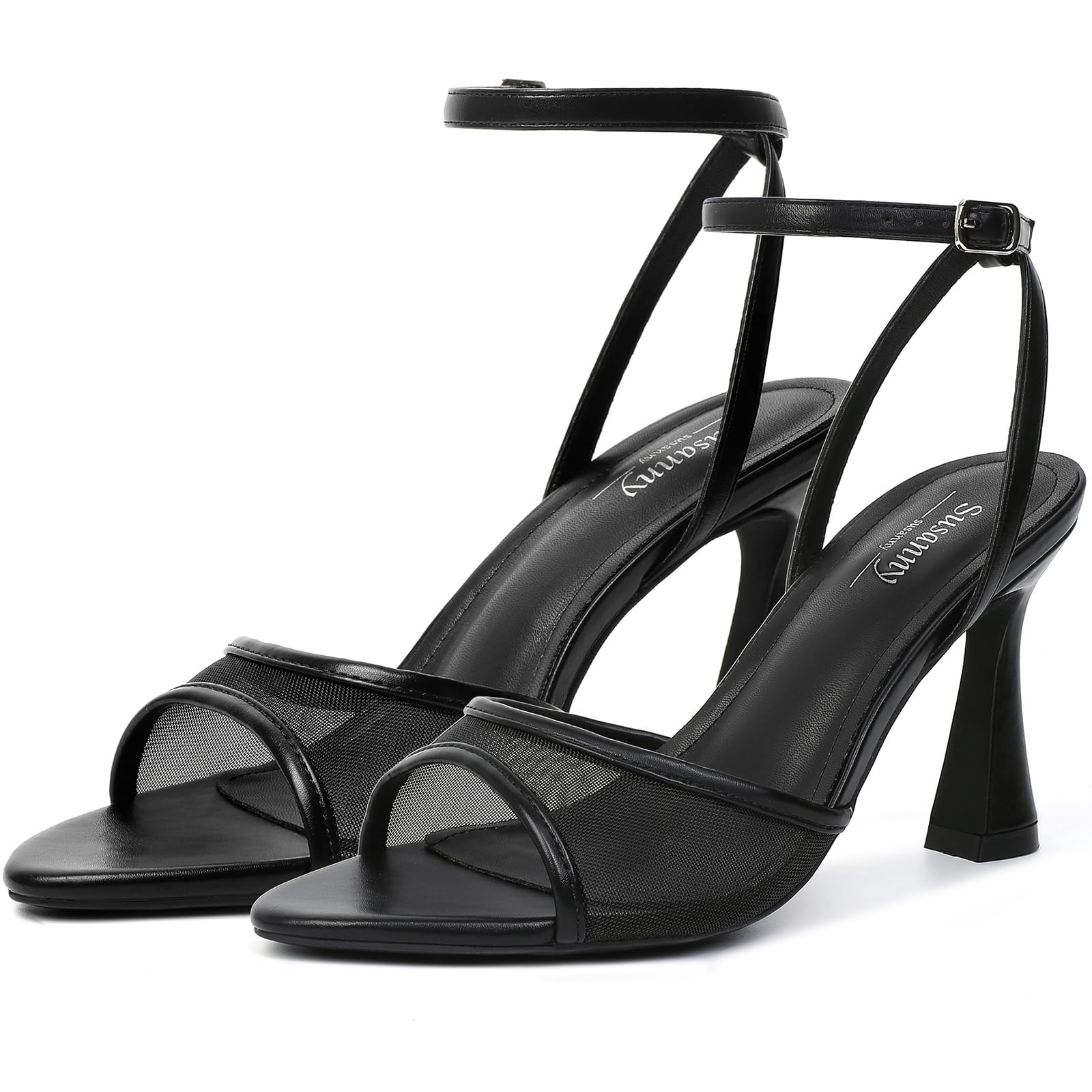 Susanny Women's Pointed-Toe Strappy Block-Heel Sandals