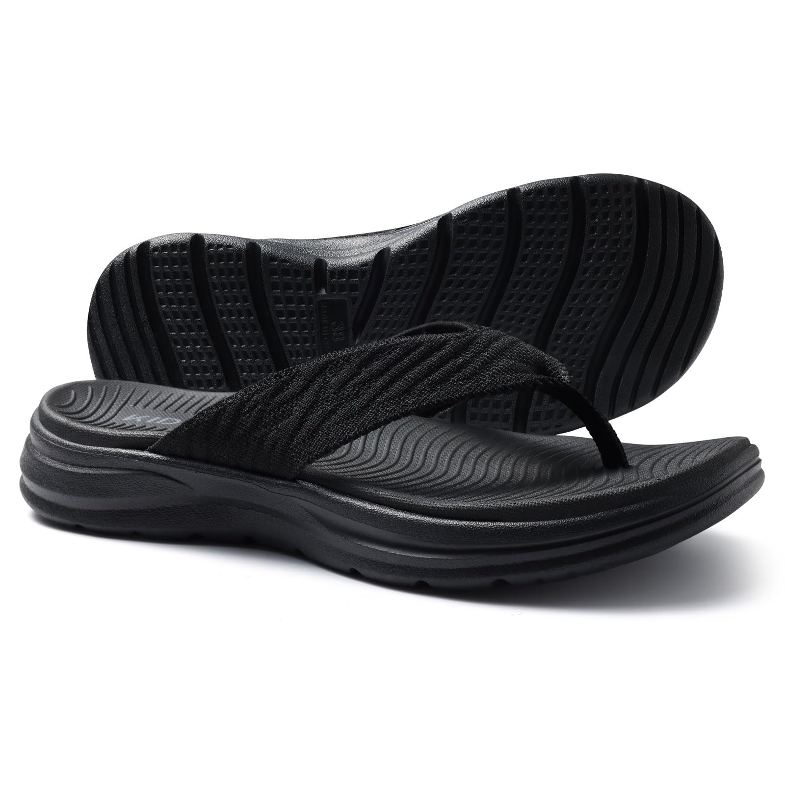 KIDMI Women's Cushioned Arch-Support Thong Sandals