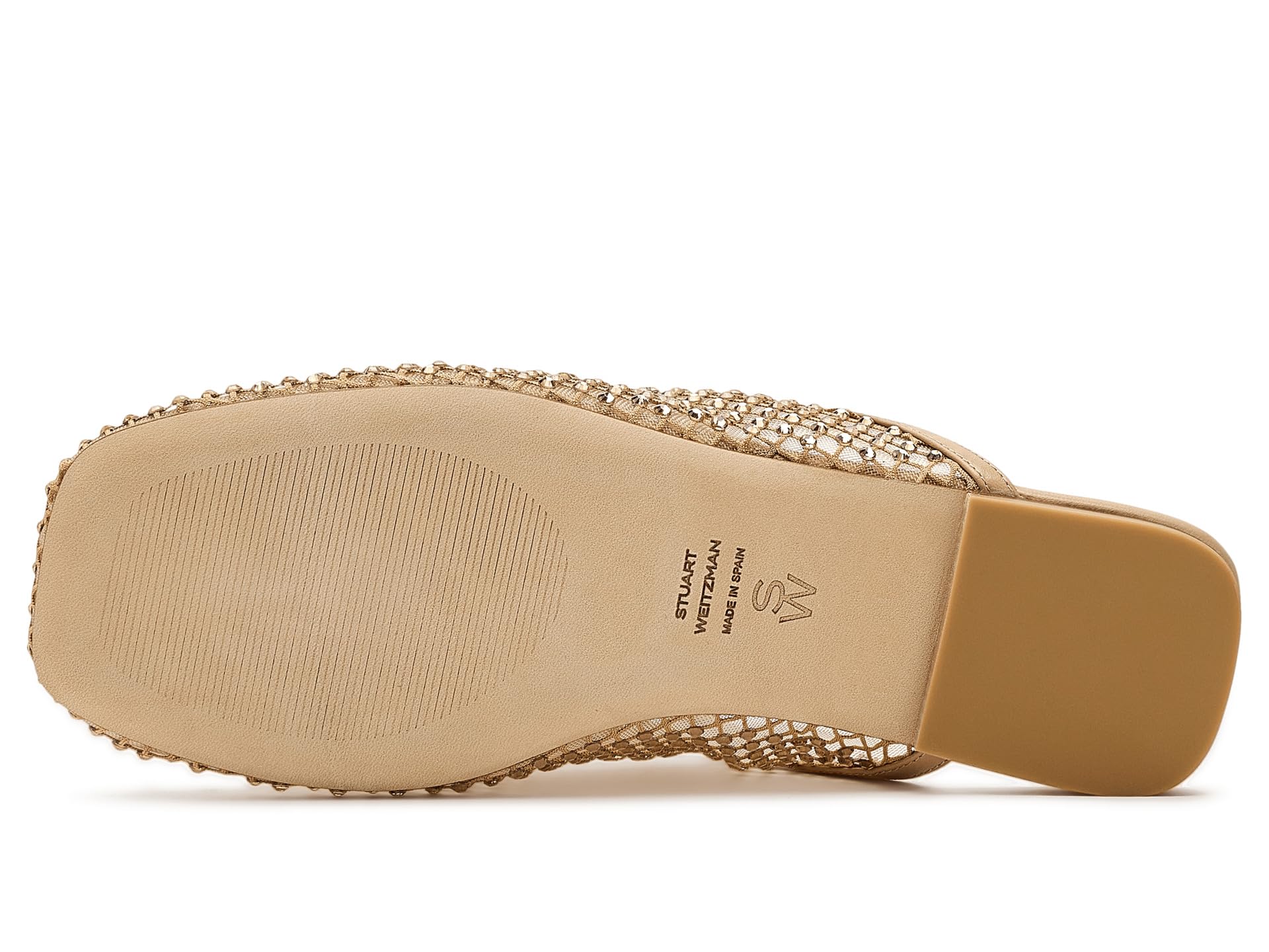 Stuart Weitzman Womens Bareitall Shine Mule