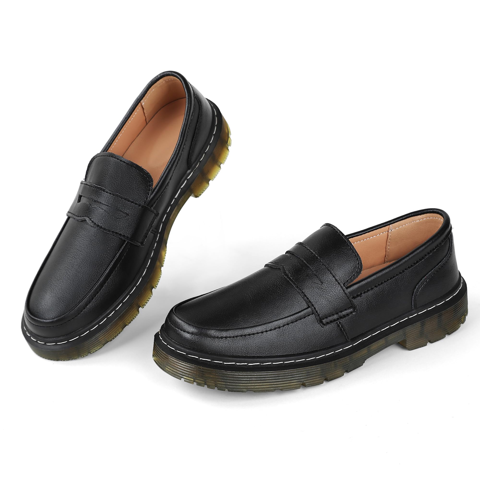 CLAKBLRG Women's Classic Penny Driving Loafers