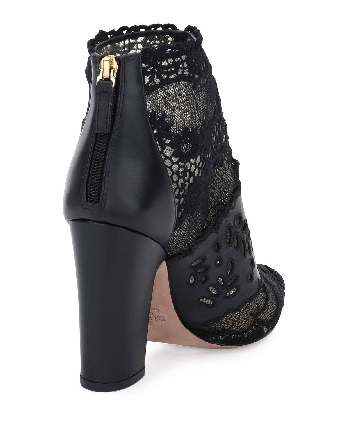 Valentino Garavani Women's Fusion Lace Pointed-Toe Booties