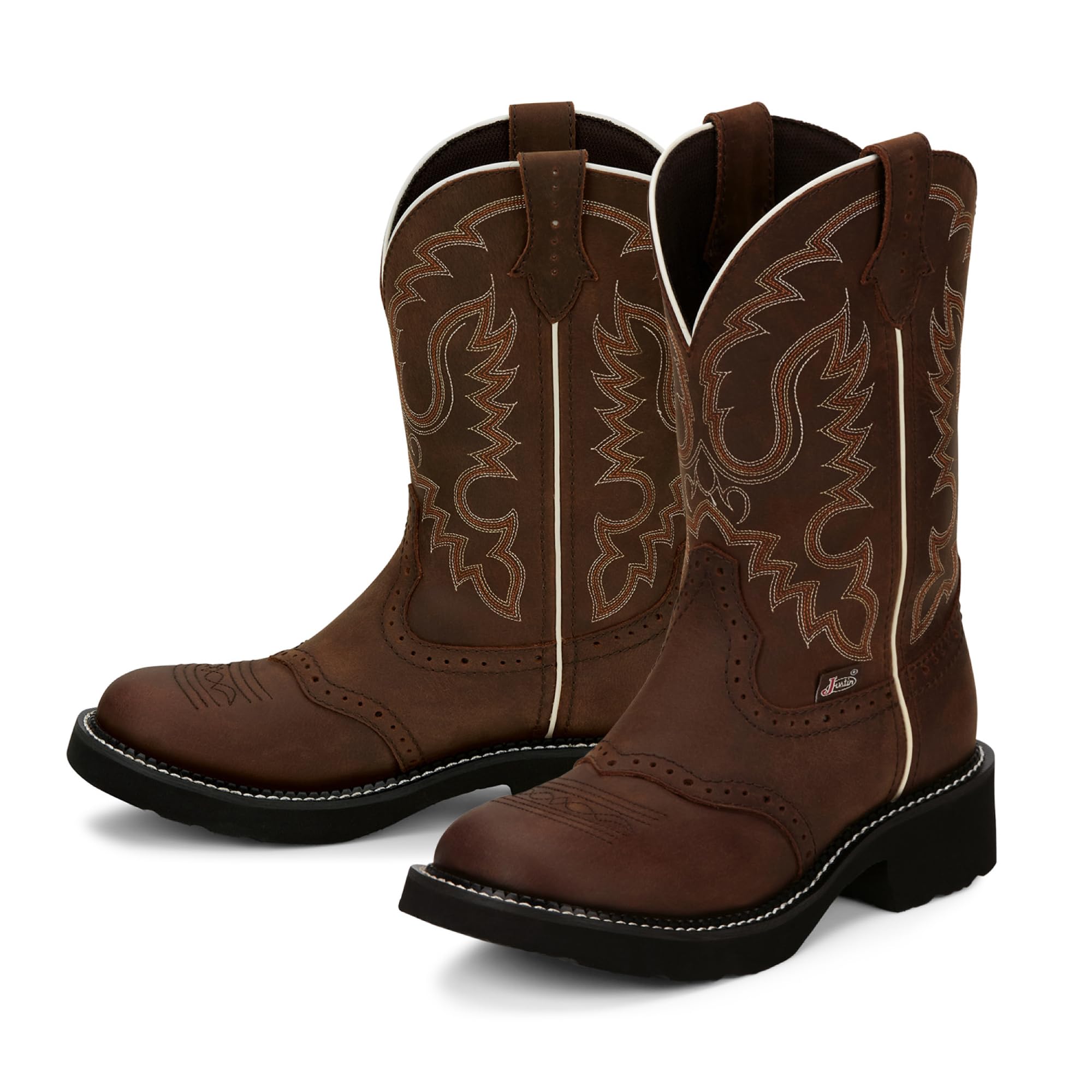 Justin West Women's Inji 11-Inch Leather Western Boots